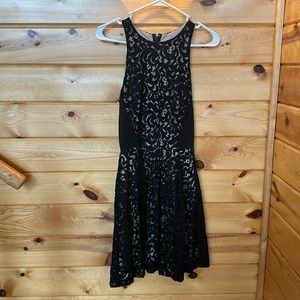Mossimo Black Dress (Nude Underlay), Size Small
